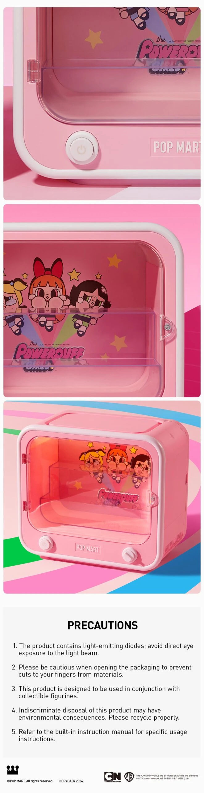 CRYBABY × Powerpuff Girls Series-TV Set Luminous Display Container - Image 5