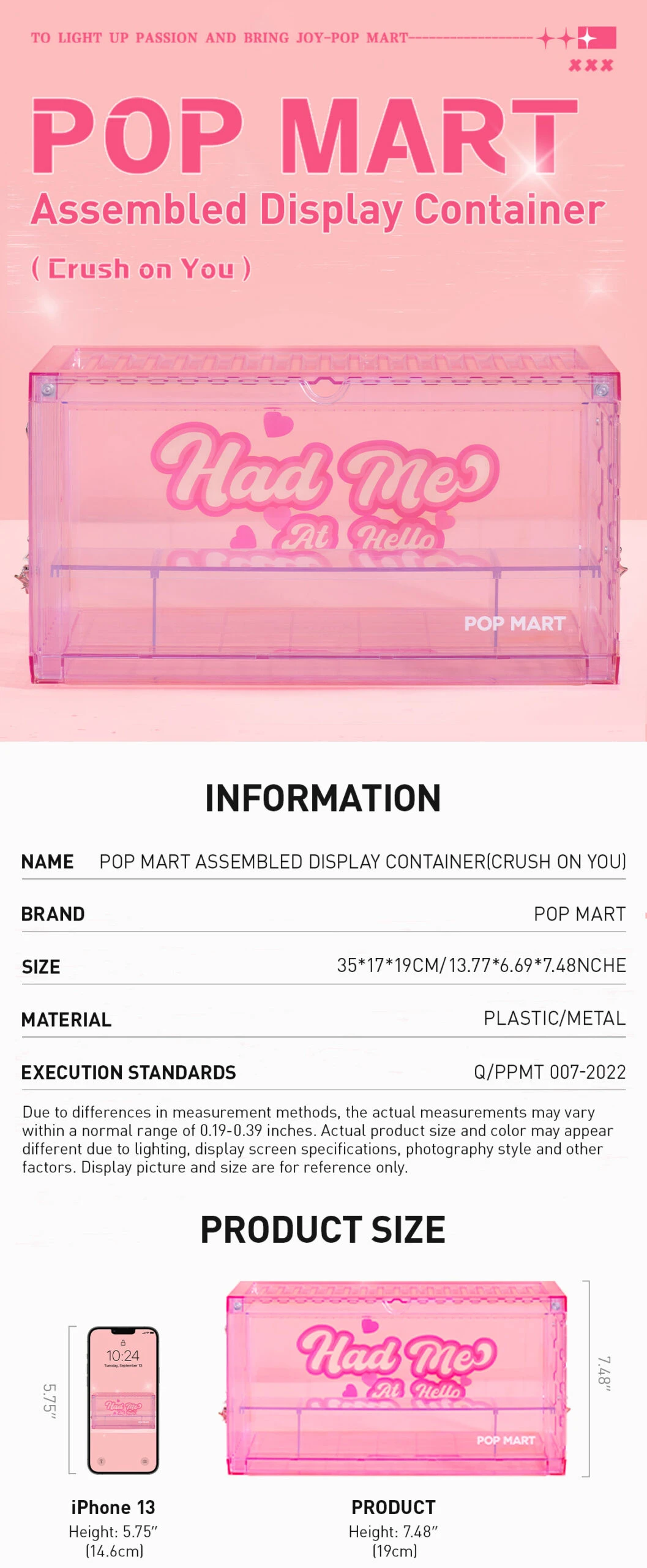 POP MART Assembled Display Container (Crush On You) - Image 5