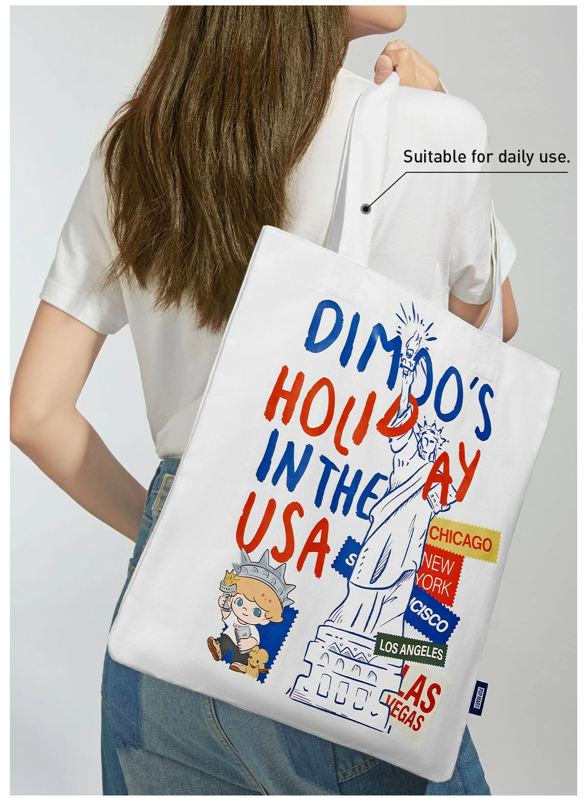 DIMOO'S HOLIDAY IN THE USA SERIES-Canvas Bag - Image 8