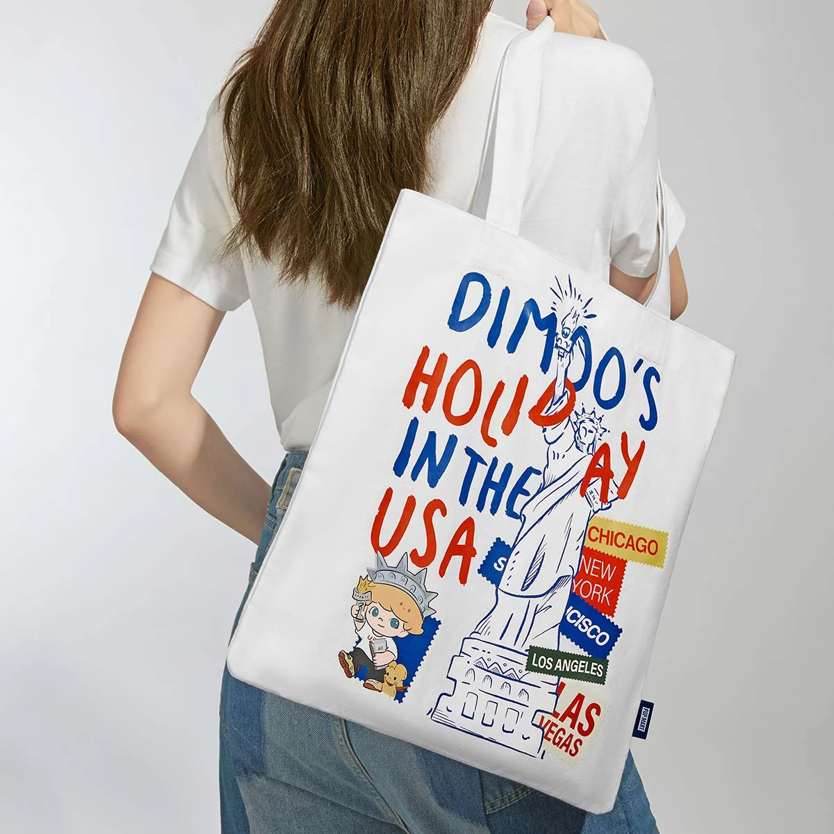 DIMOO'S HOLIDAY IN THE USA SERIES-Canvas Bag - Image 3