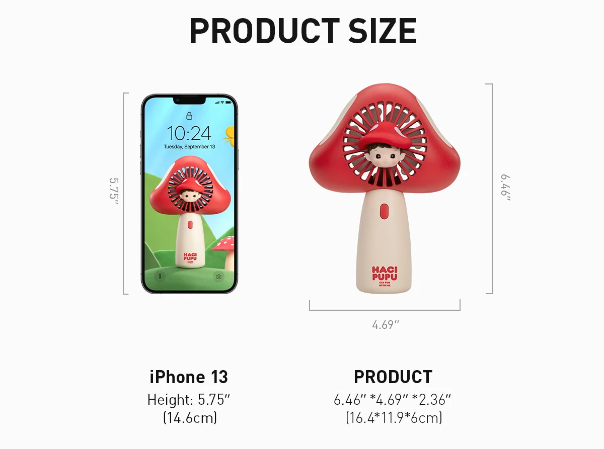 HACIPUPU Adventures In The Woods Series-Handheld Fan - Image 6