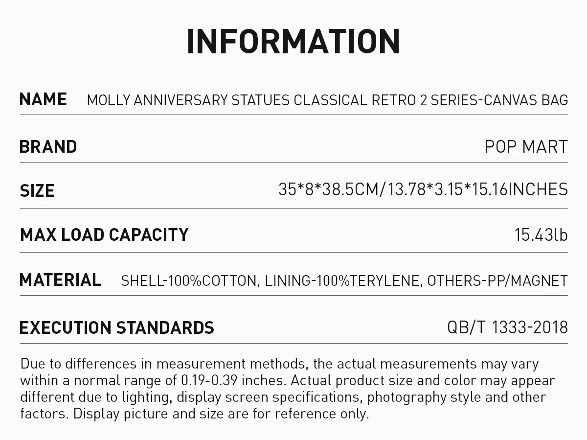 MOLLY Anniversary Statues Classical Retro 2 Series-Canvas Bag - Image 9