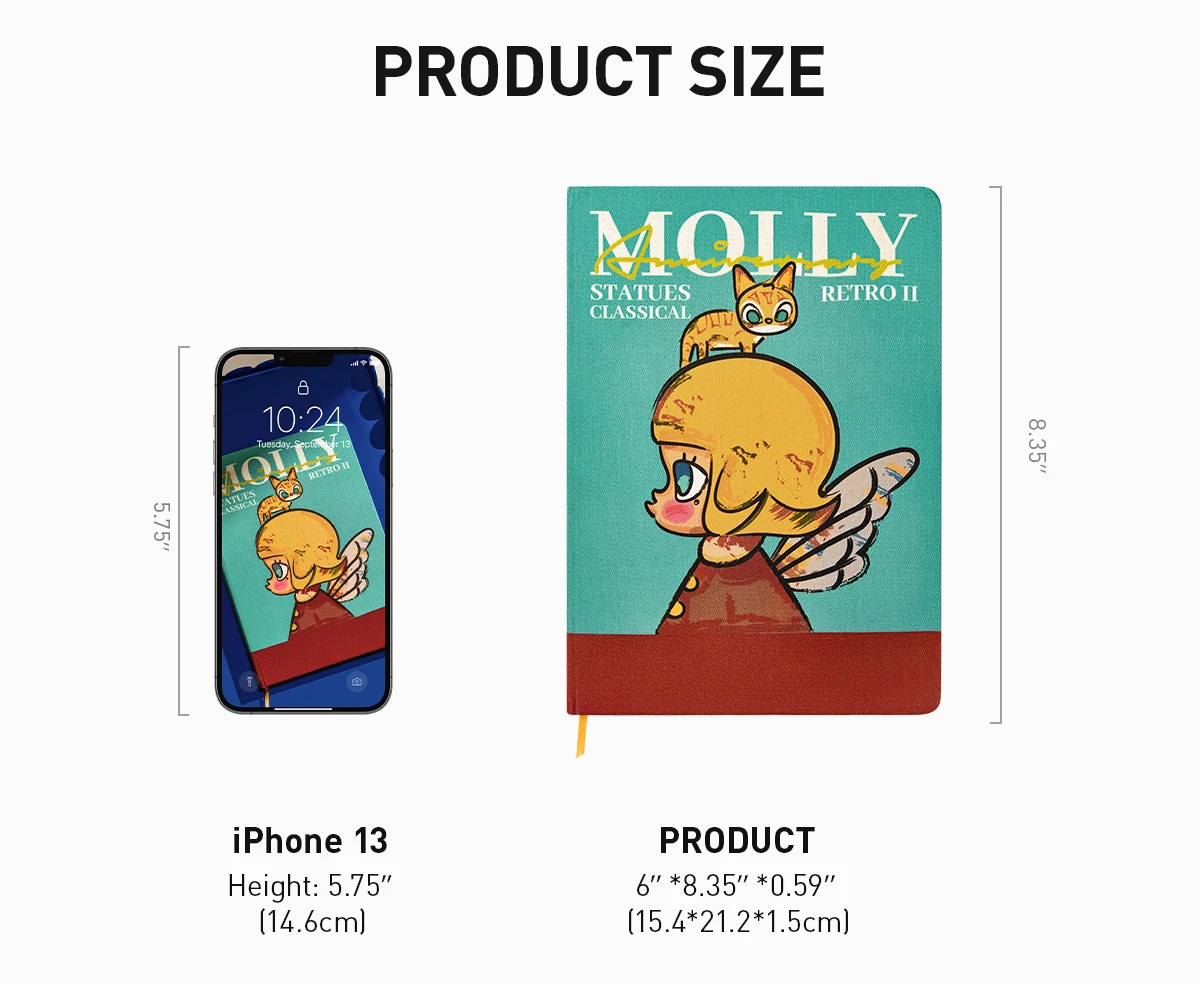 MOLLY Anniversary Statues Classical Retro 2 Series-Notebook - Image 9