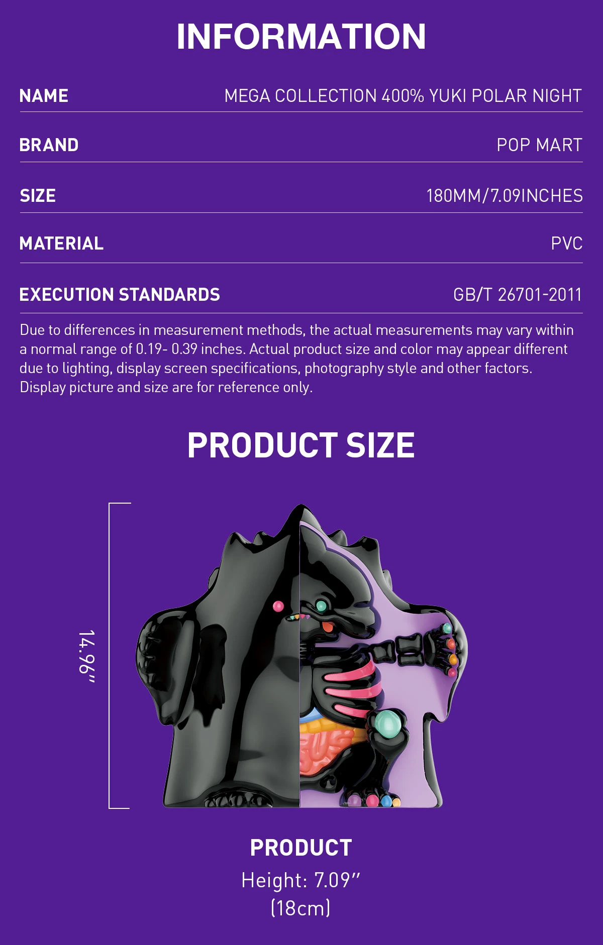 MEGA COLLECTION 400% YUKI POLAR DAY YUKI POLAR NIGHT - Image 6