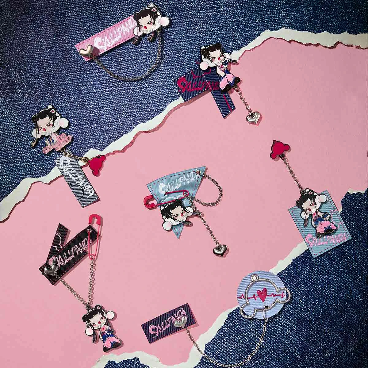 SKULLPANDA CHEERS TO MYSELF SERIES-Badge Pendant Blind Box - Image 7