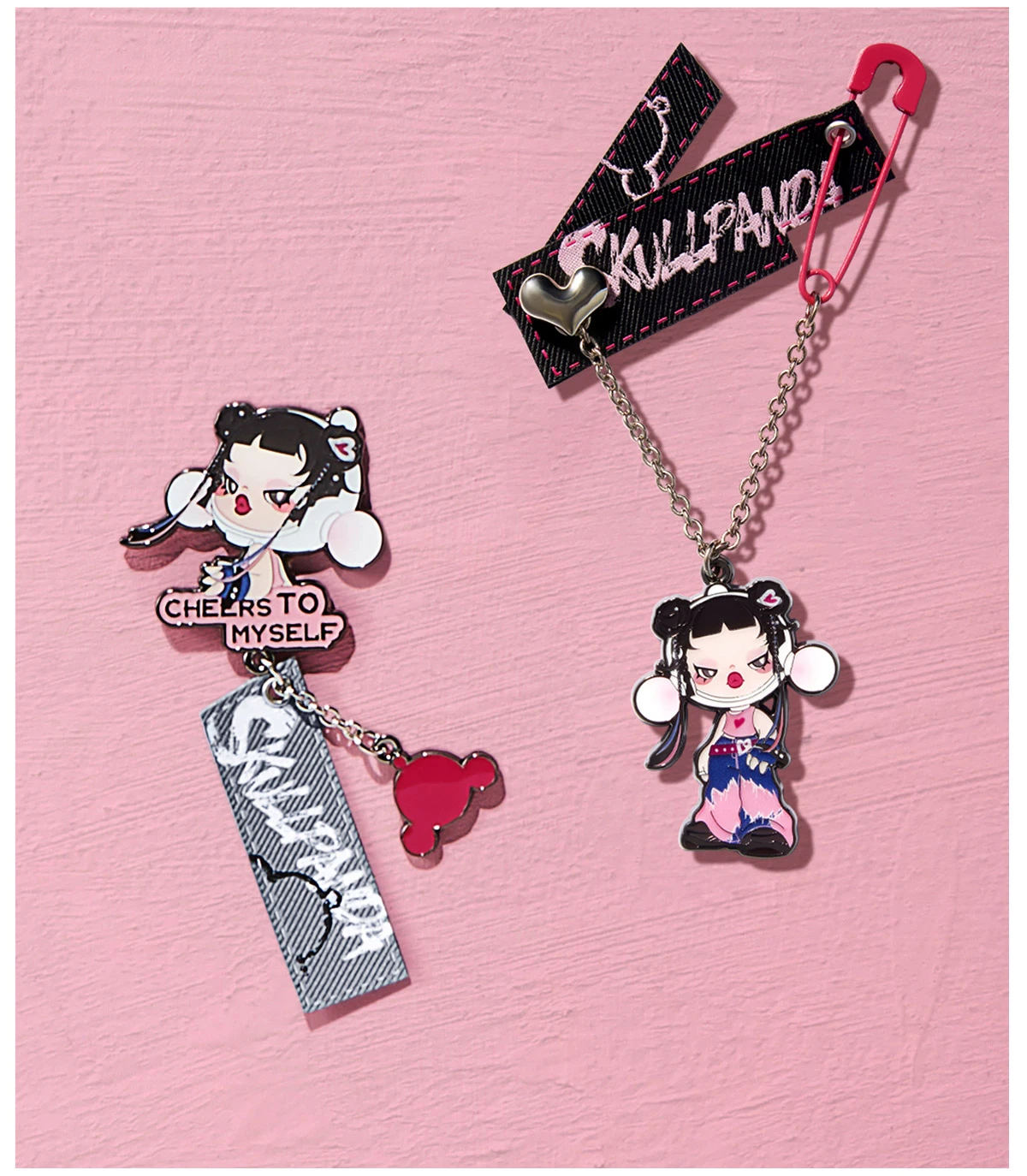 SKULLPANDA CHEERS TO MYSELF SERIES-Badge Pendant Blind Box - Image 18