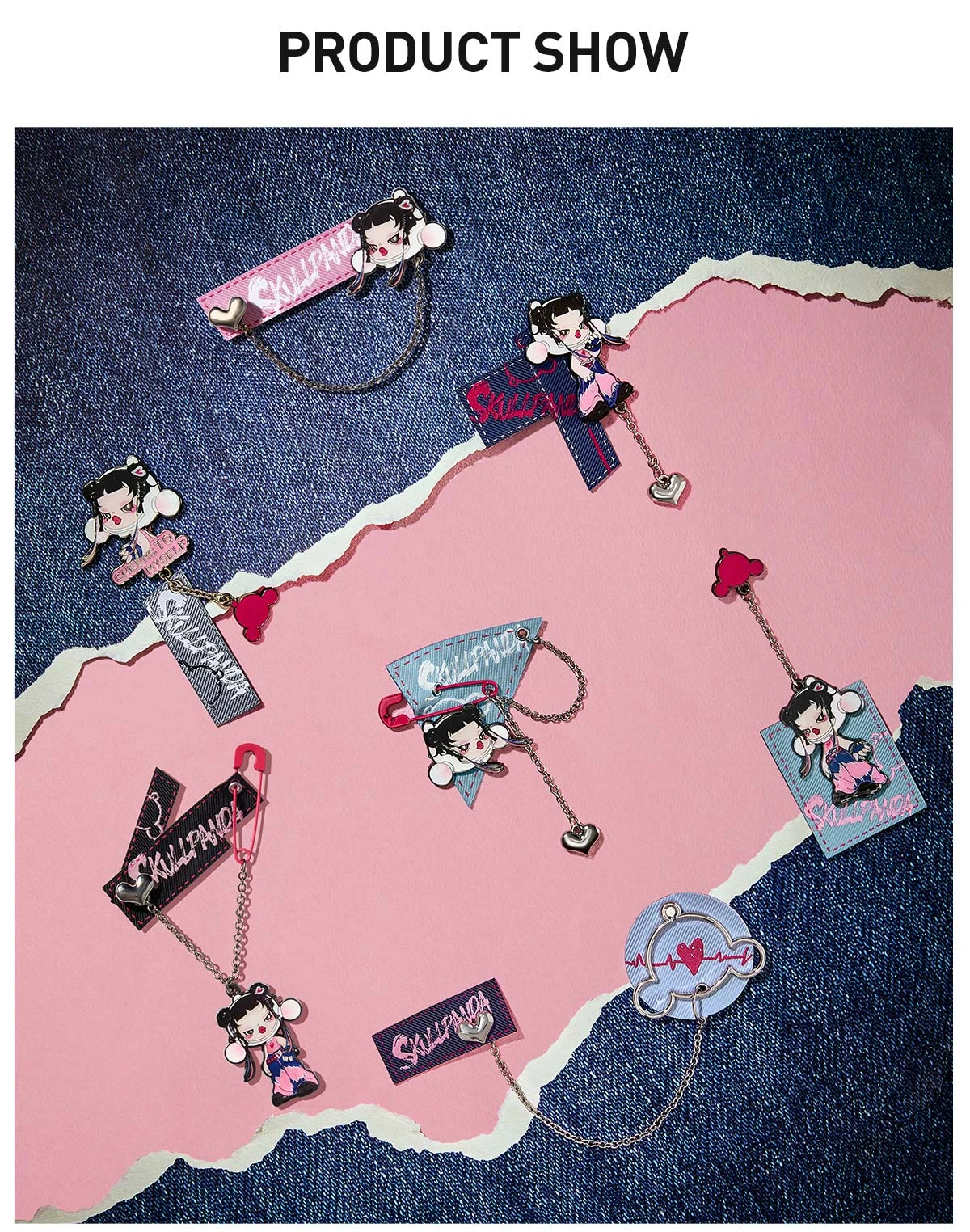 SKULLPANDA CHEERS TO MYSELF SERIES-Badge Pendant Blind Box - Image 16