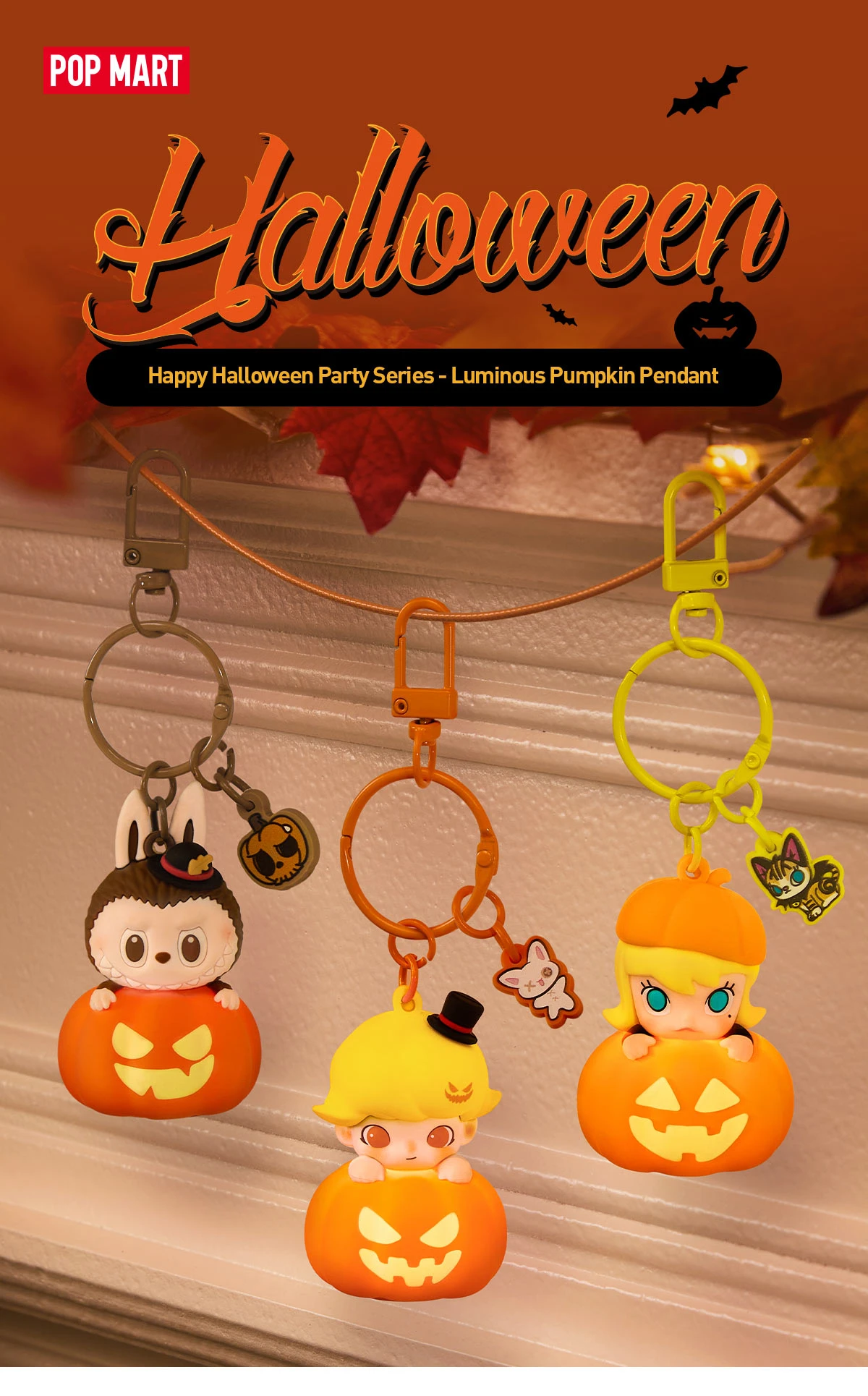 Happy Halloween Party Series- Luminous Pumpkin Pendant - Image 6