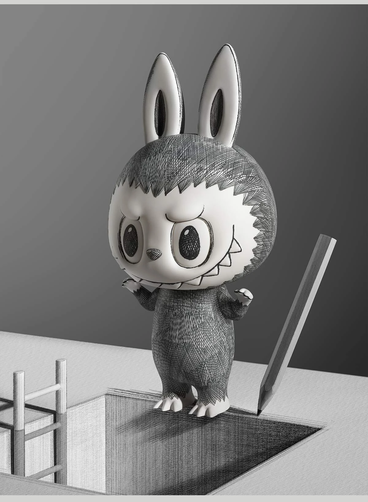 MEGA LABUBU 1000% Sketch - Image 14