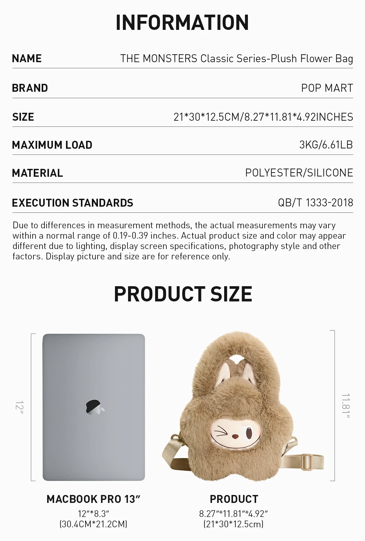 THE MONSTERS Classic Series-Plush Flower Bag - Image 12