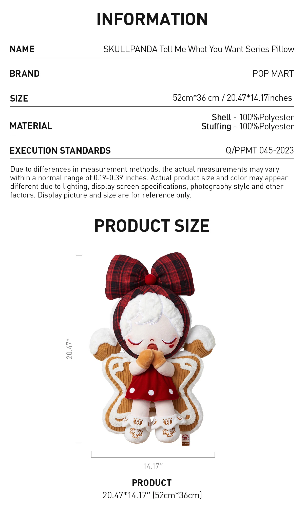 SKULLPANDA Tell Me What You Want Series Pillow - Image 9