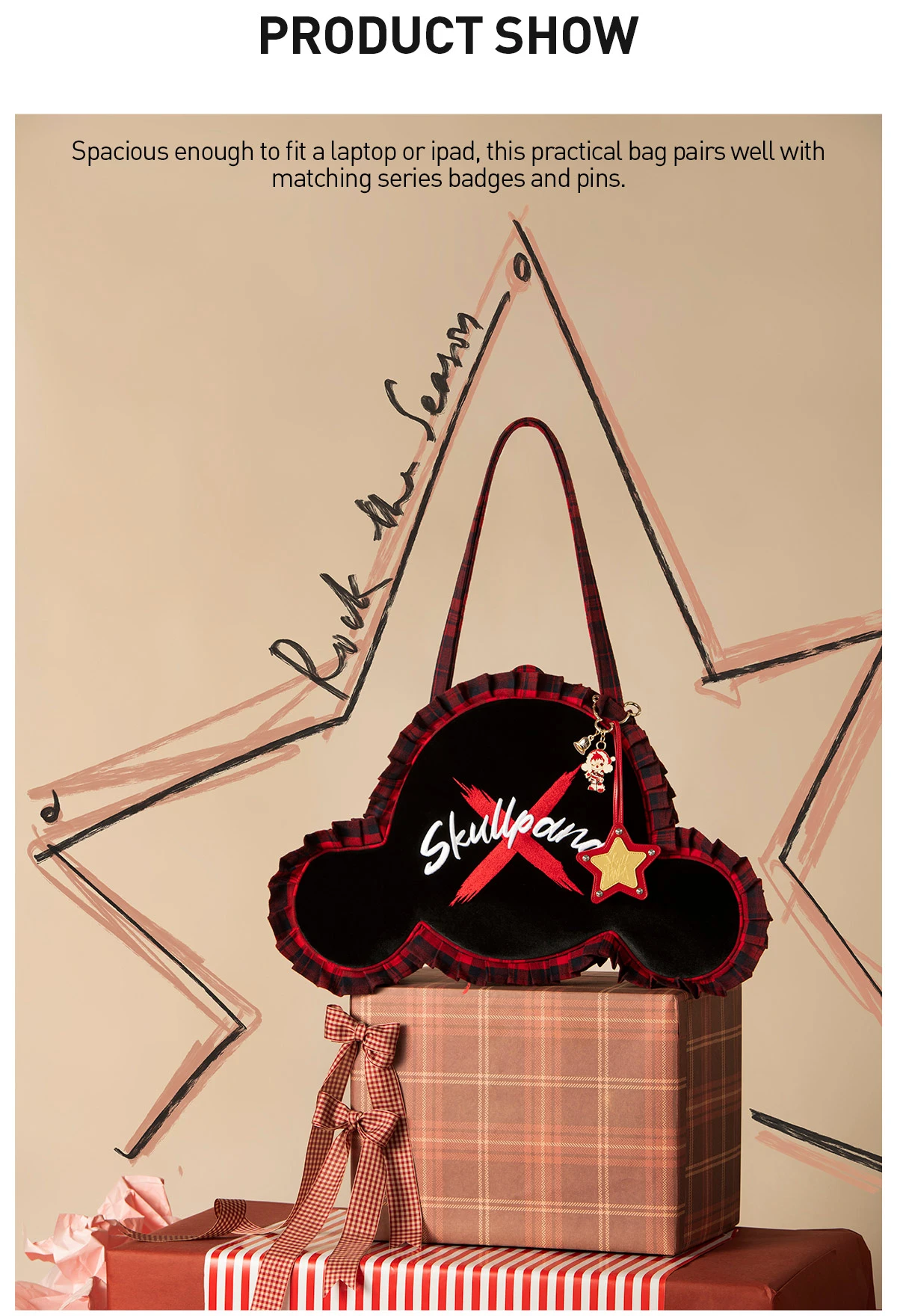 SKULLPANDA Tell Me What You Want Series Shoulder Bag - Image 9