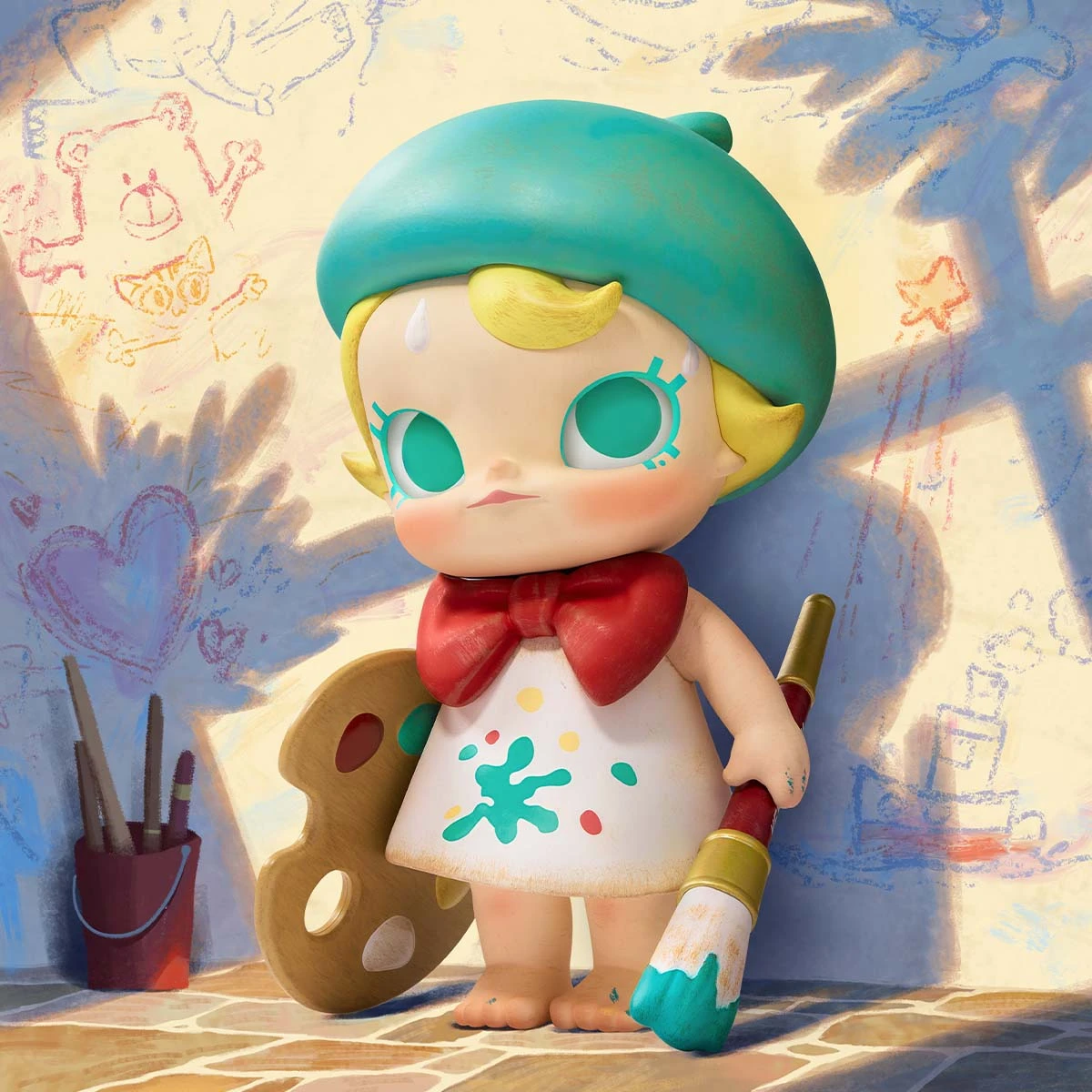 Baby Molly Future Painter Figurine - Image 7