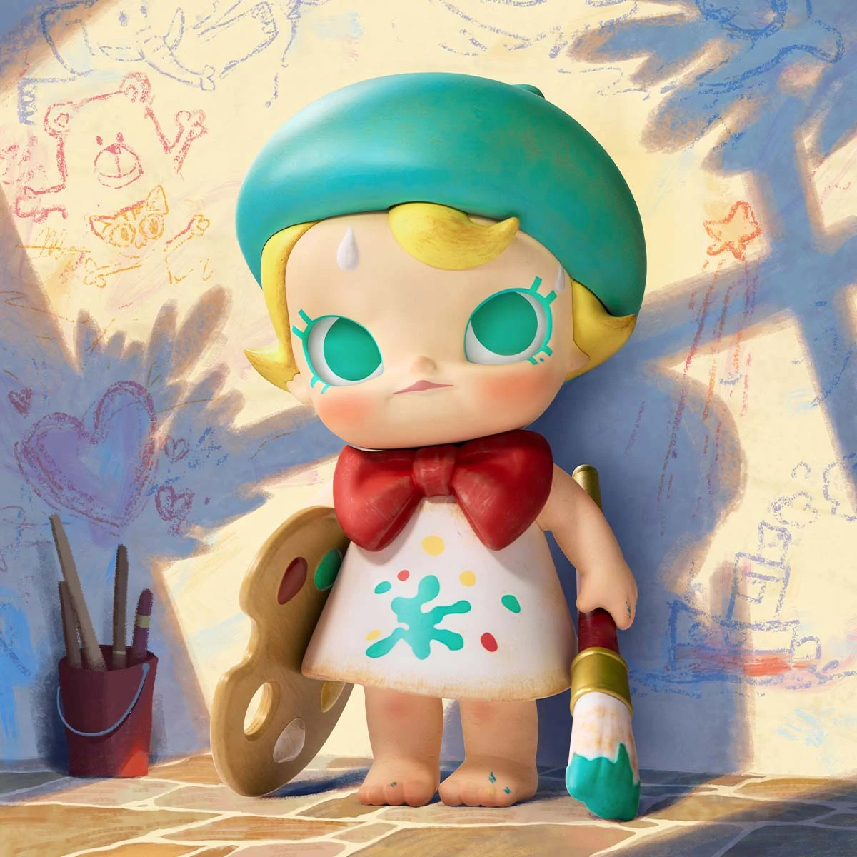 Baby Molly Future Painter Figurine - Image 8