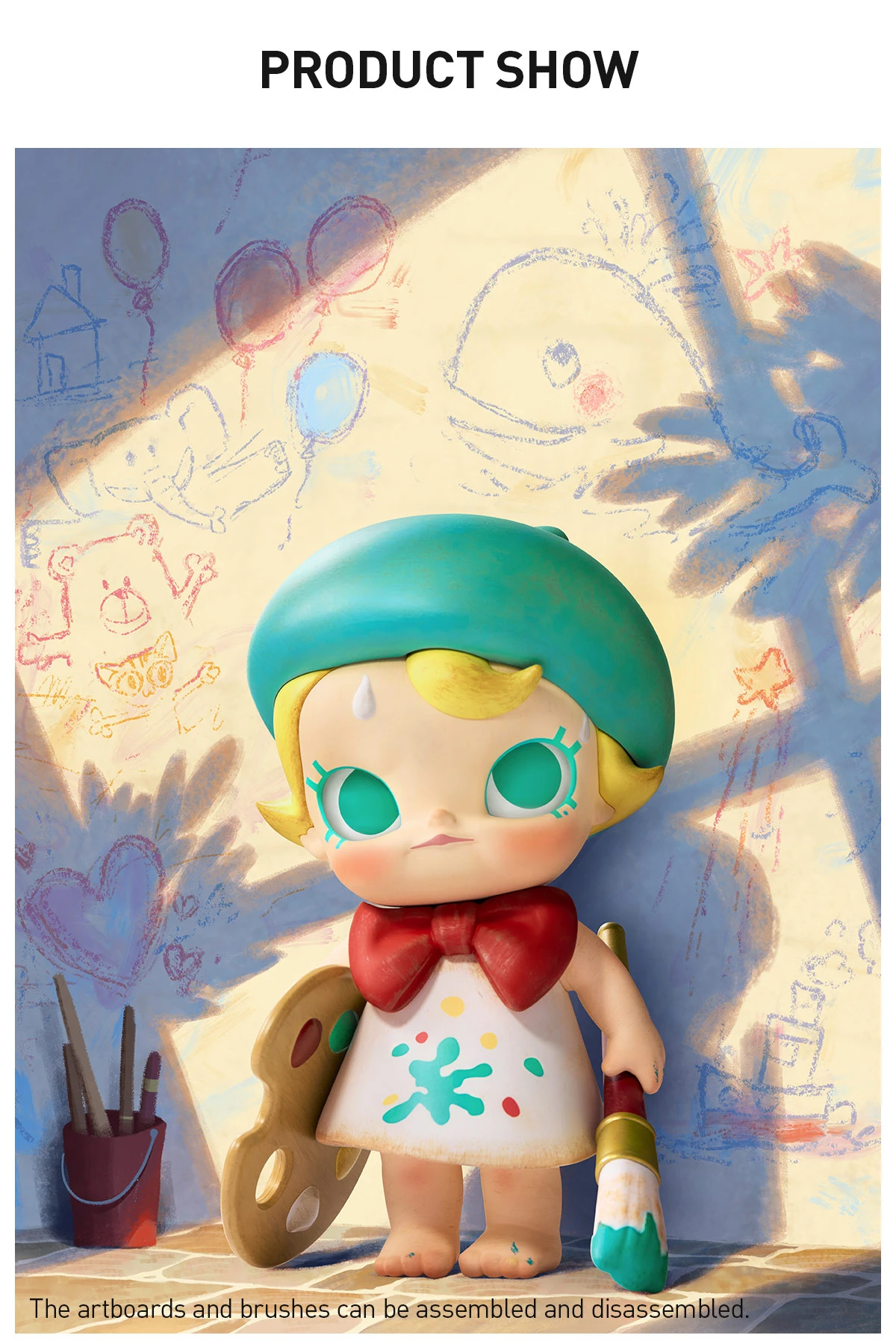 Baby Molly Future Painter Figurine - Image 15