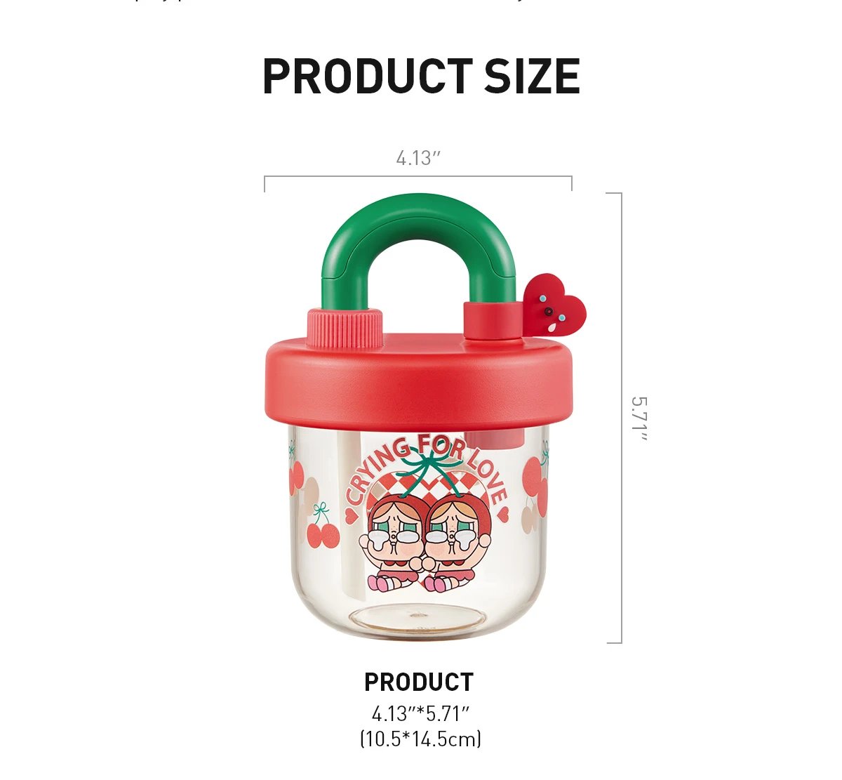 CRYBABY Crying For Love Series-Straw Cup - Image 8