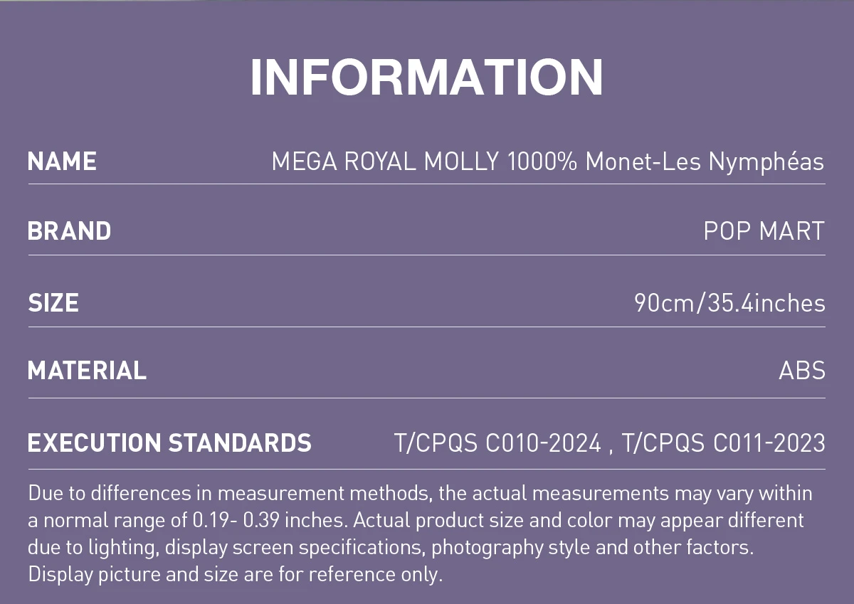 MEGA ROYAL MOLLY 1000% Monet-Les Nymphéas - Image 11