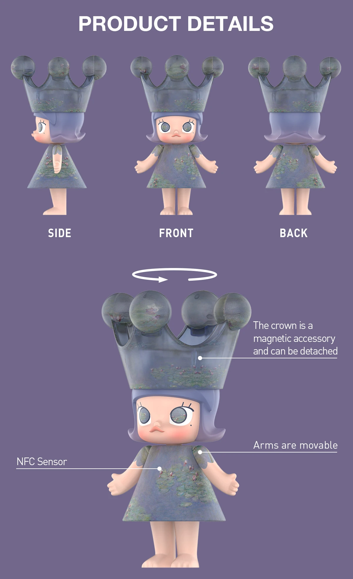 MEGA ROYAL MOLLY 1000% Monet-Les Nymphéas - Image 12