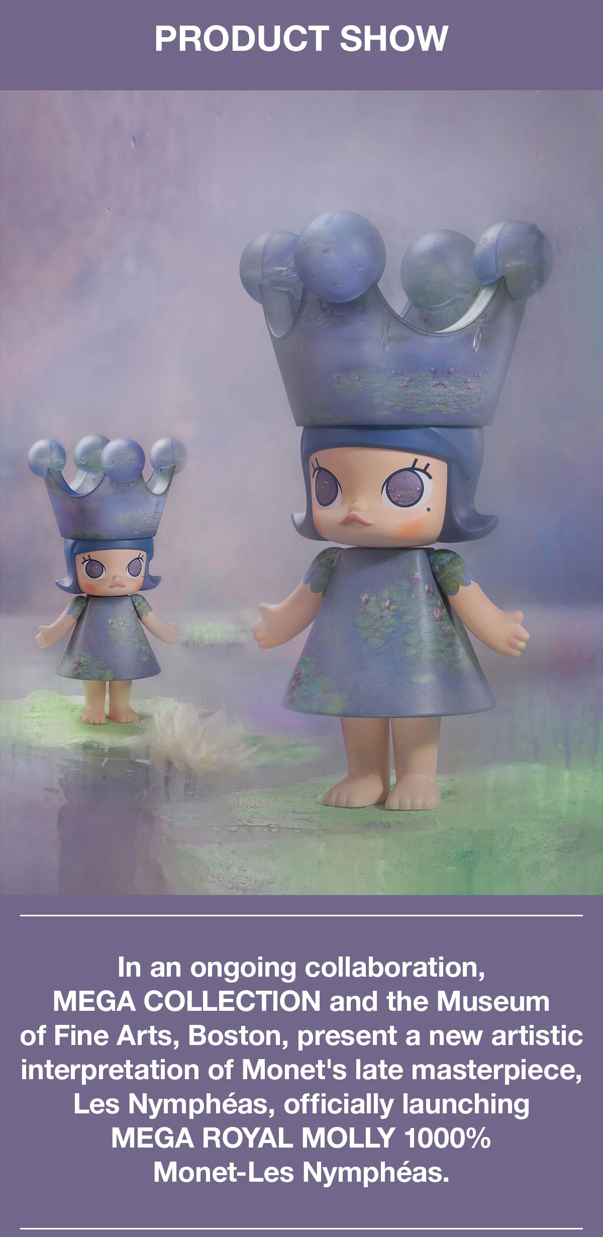 MEGA ROYAL MOLLY 1000% Monet-Les Nymphéas - Image 14