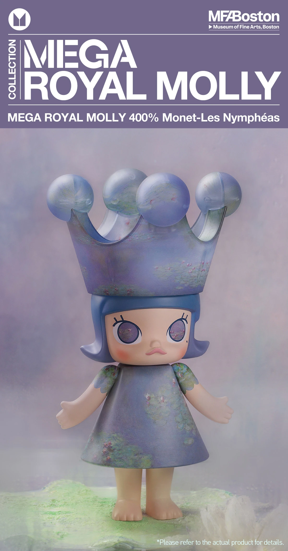 MEGA ROYAL MOLLY 400% Monet-Les Nymphéas - Image 9