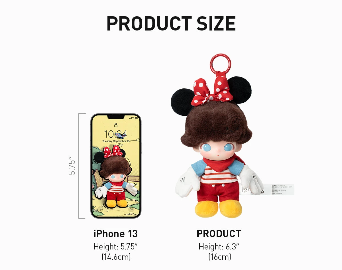 DIMOO WORLD × DISNEY Series-Vinyl Plush Keychain Blind Box - Image 20