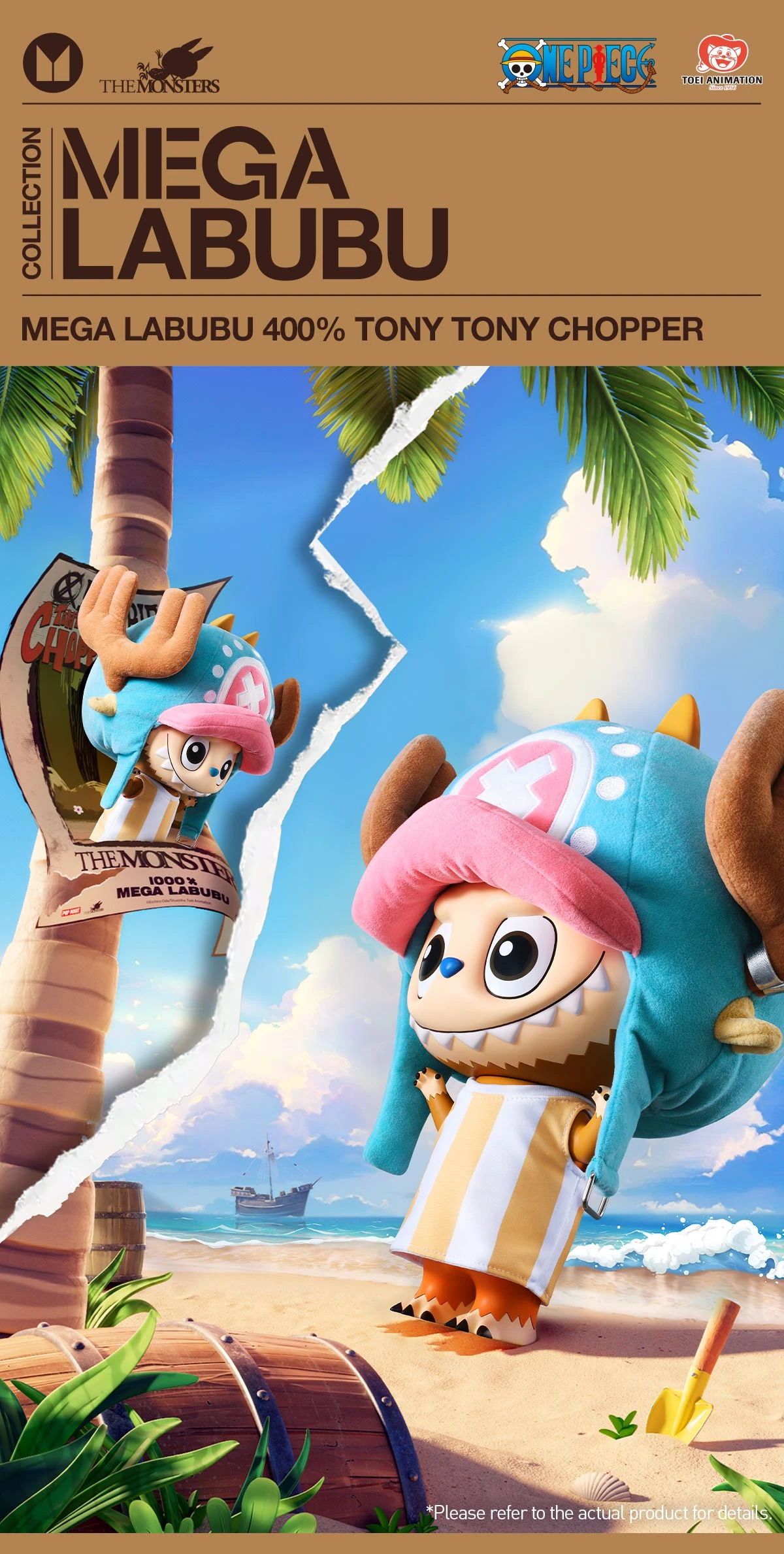 MEGA LABUBU 400% TONY TONY CHOPPER - Image 6