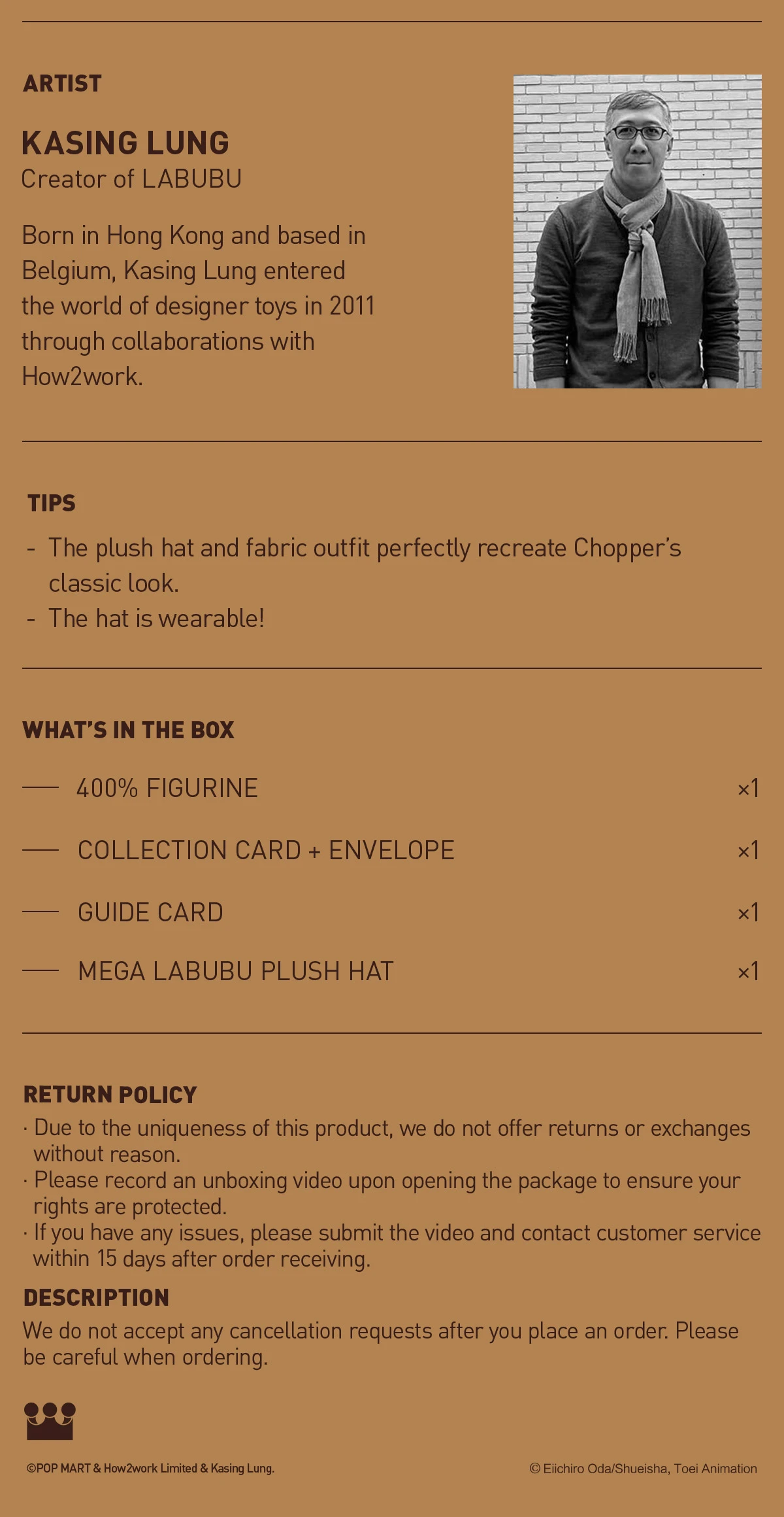 MEGA LABUBU 400% TONY TONY CHOPPER - Image 12