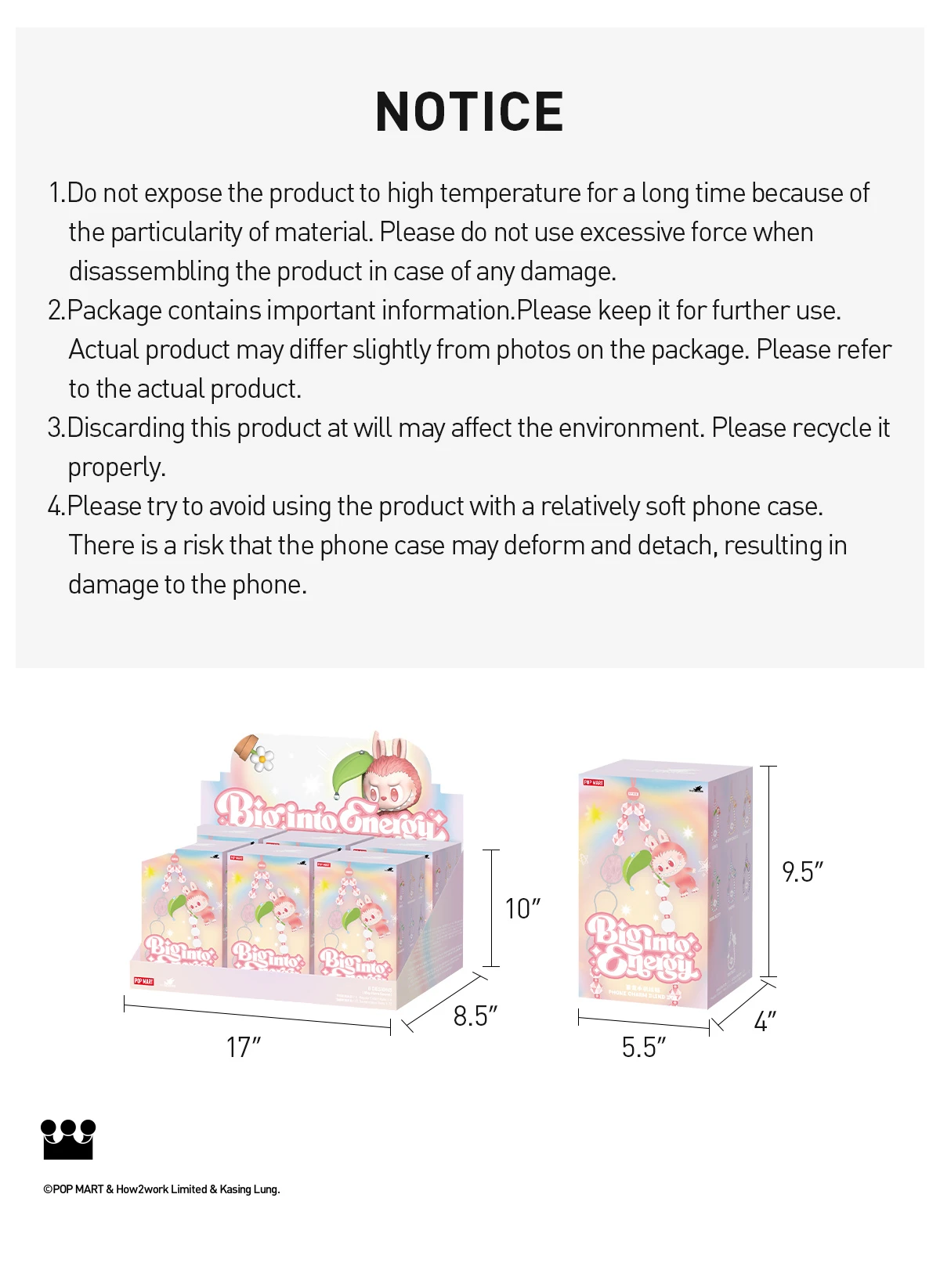 THE MONSTERS Big Into Energy Series-Phone Charm Blind Box - Image 17