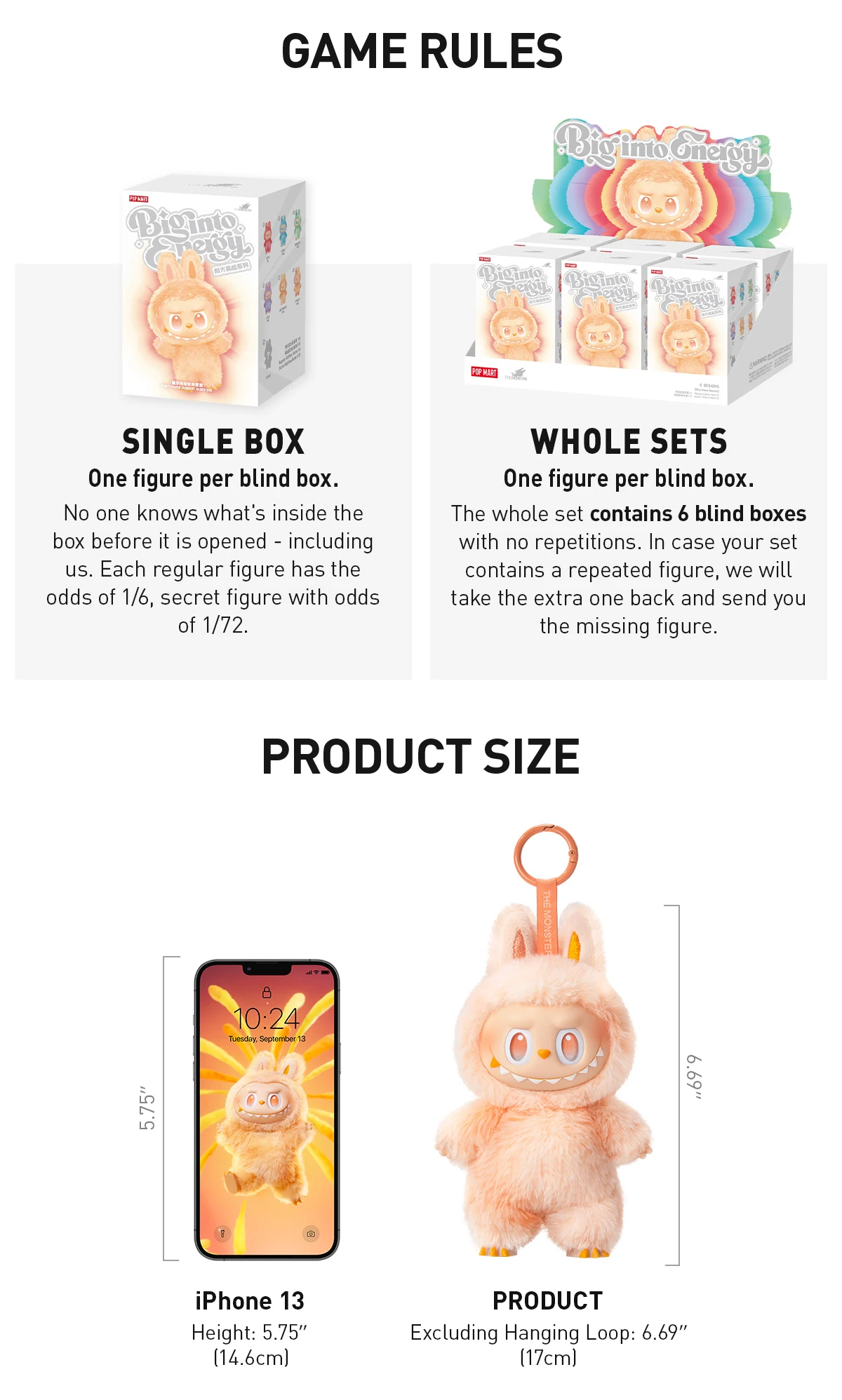 THE MONSTERS Big Into Energy Series-Vinyl Plush Pendant Blind Box - Image 14