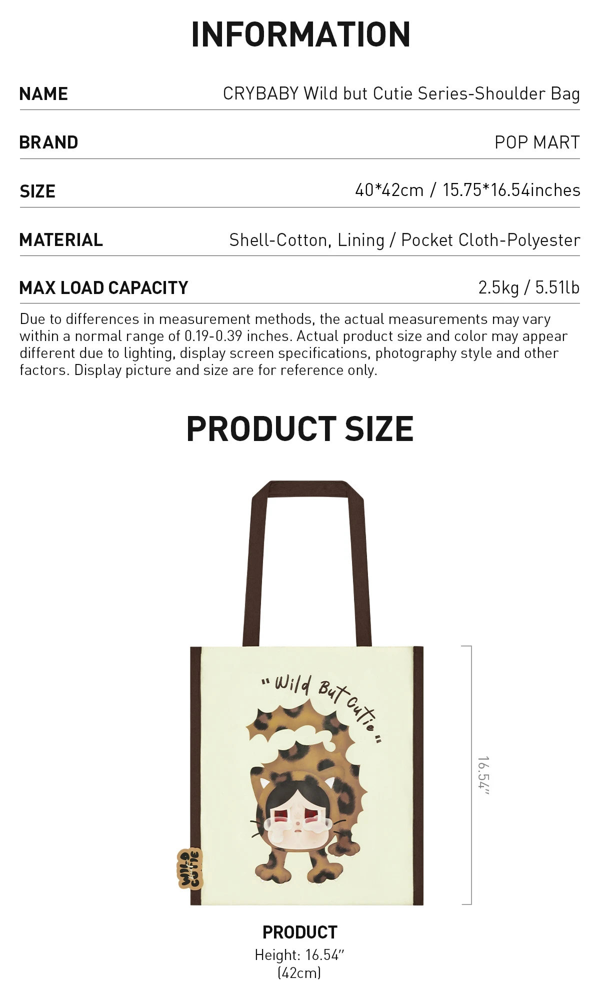 CRYBABY Wild But Cutie Series-Shoulder Bag - Image 8