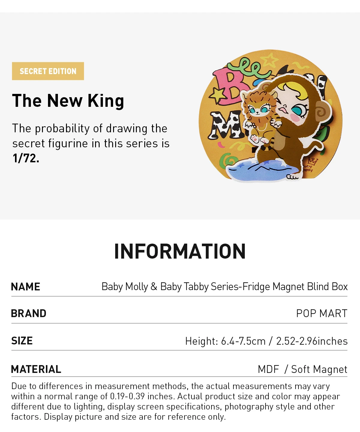 Baby Molly & Baby Tabby Series-Fridge Magnet Blind Box - Image 10