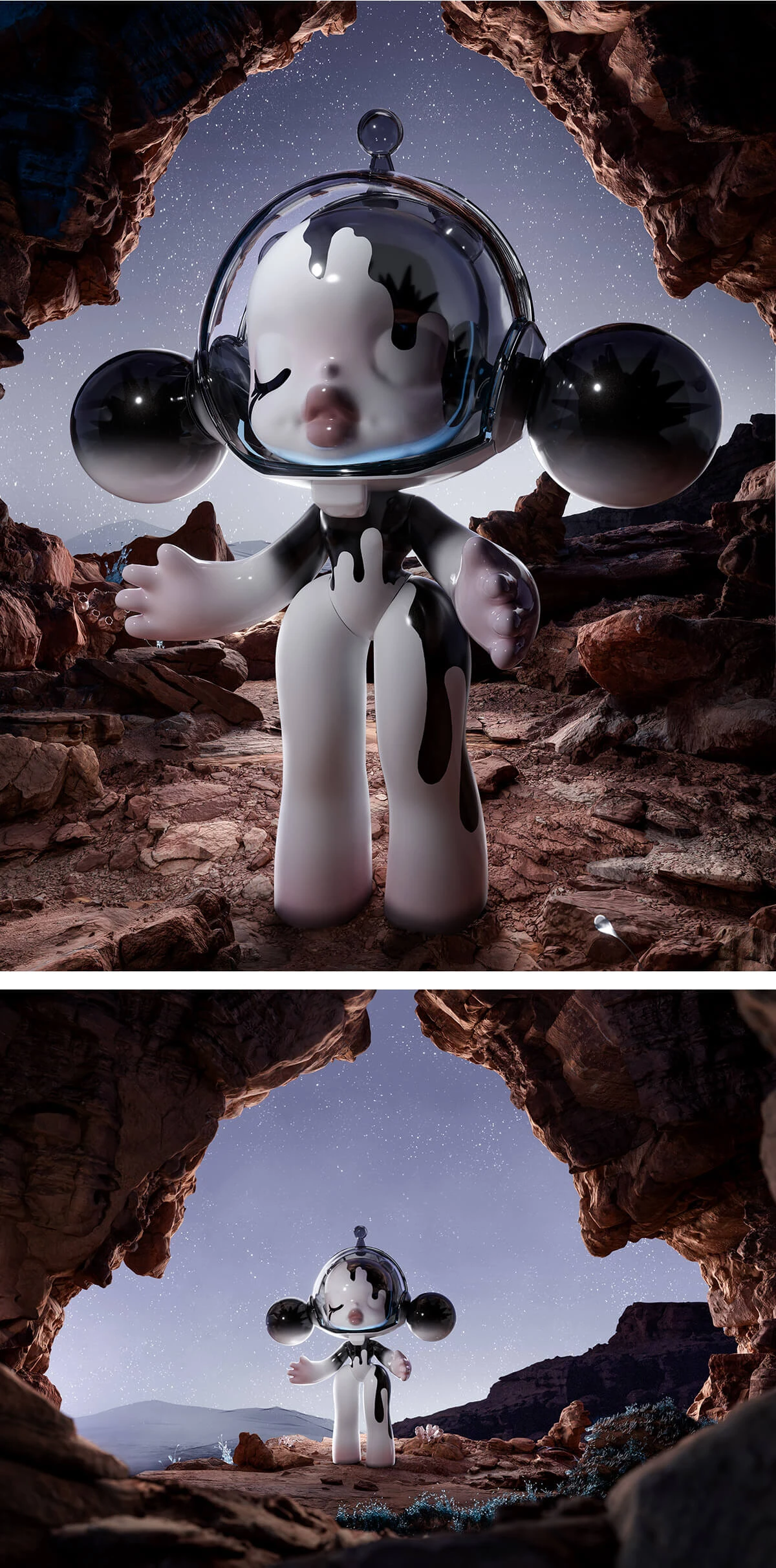 MEGA COLLECTION 1000% α SKULLPANDA Between Light And Dark - Image 7