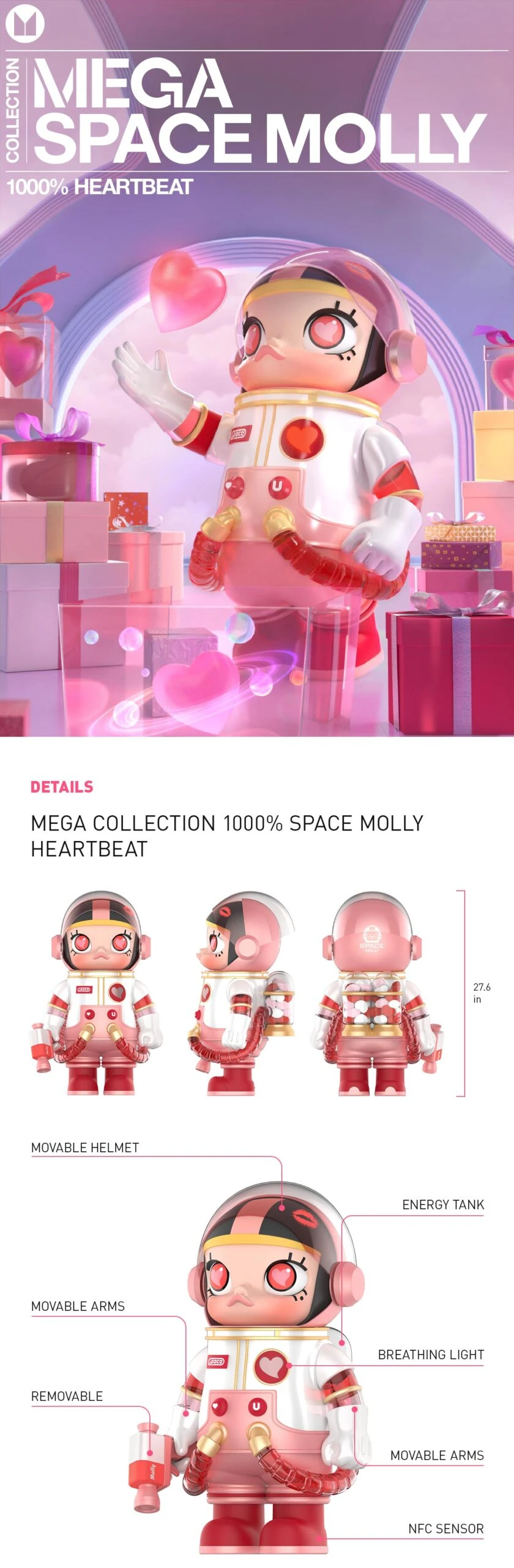 MEGA Collection 1000% SPACE MOLLY Heartbeat - Image 7