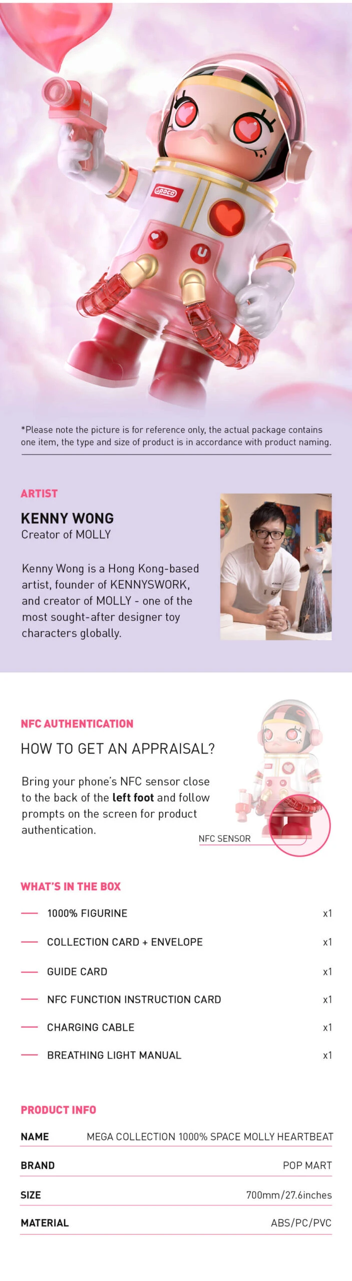 MEGA Collection 1000% SPACE MOLLY Heartbeat - Image 9